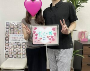 お互いに一目惚れ💕の美男美女のお似合いカップルが交際スタートから3ヶ月でのご成婚...